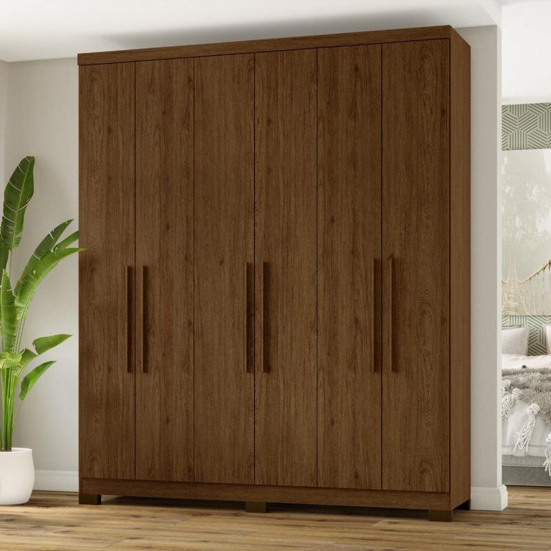 ベレッサ6　ヒナバァサマ Guarda Roupa Casal 6 Portas 2 Gavetas B75 Briz - Henn - Guarda